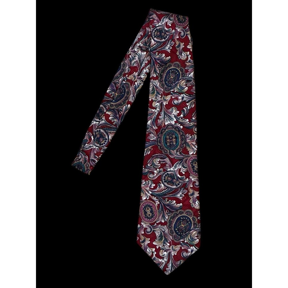 Monsieur Givenchy Vintage Paisley Red Tie